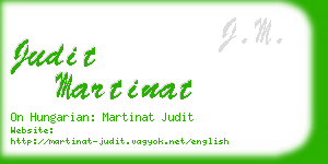 judit martinat business card